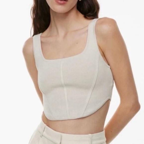 House of Harlow 1960 Tops - House of Harlow 1960 Cream Tank Top